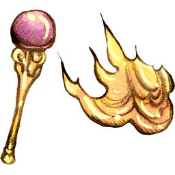 Fire Staff Icon 256x256 png